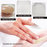 6Pcs Mini Powder Puff Set, 2Pcs Silicone Mini Puff +4Pcs Velvet Loose Powder Puff with Case, Easy to Clean Not-Absorb Foundation Small Makeup Puffs for under Eye & Nose Premium Makeup (Brown)