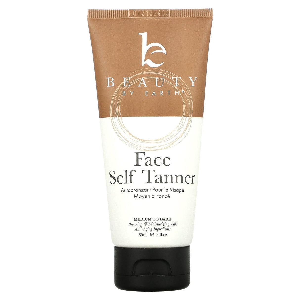 Beauty By Earth, Face Self Tanner, Sunless Tanning Lotion, Fair To Medium, 3 fl oz (85 ml) - Supply Center USA