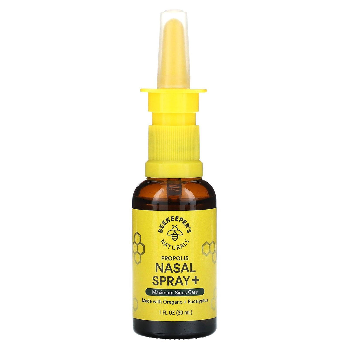 Beekeeper's Naturals, Propolis Nasal Spray +, Maximum Sinus Care, 1 fl oz (30 ml) - Supply Center USA