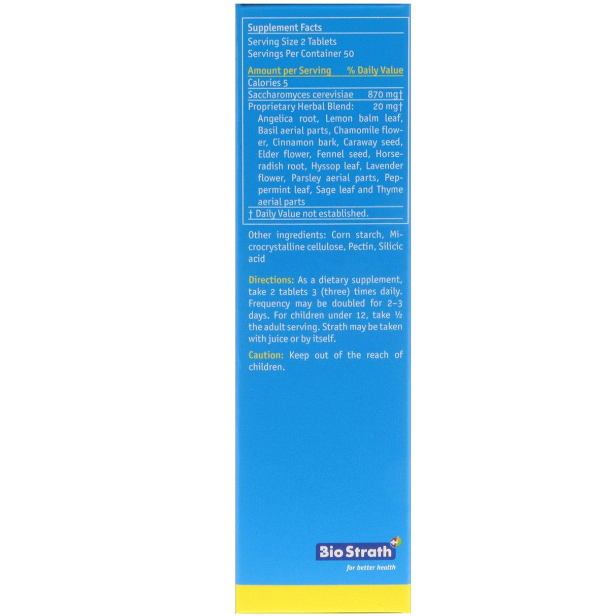 Bio-Strath, Strath, Original Superfood, 100 Tablets - Supply Center USA