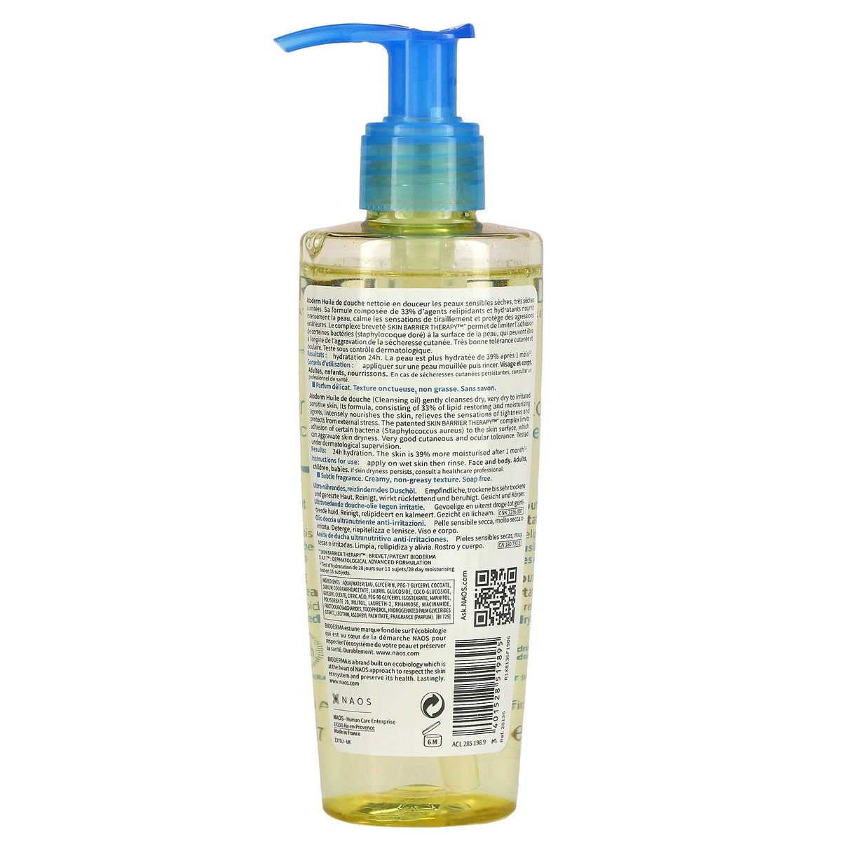 Bioderma, Atoderm, Ultra-Nourishing Anti-Irritation Cleansing Oil, 6.7 fl oz (200 ml) - Supply Center USA
