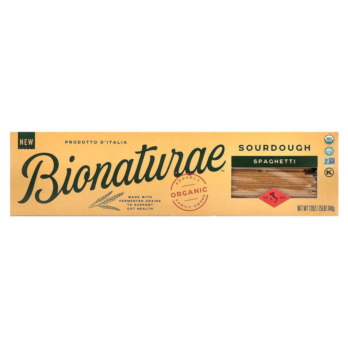 Bionaturae, Organic Spaghetti, Sourdough, 12 oz (340 g) - Supply Center USA