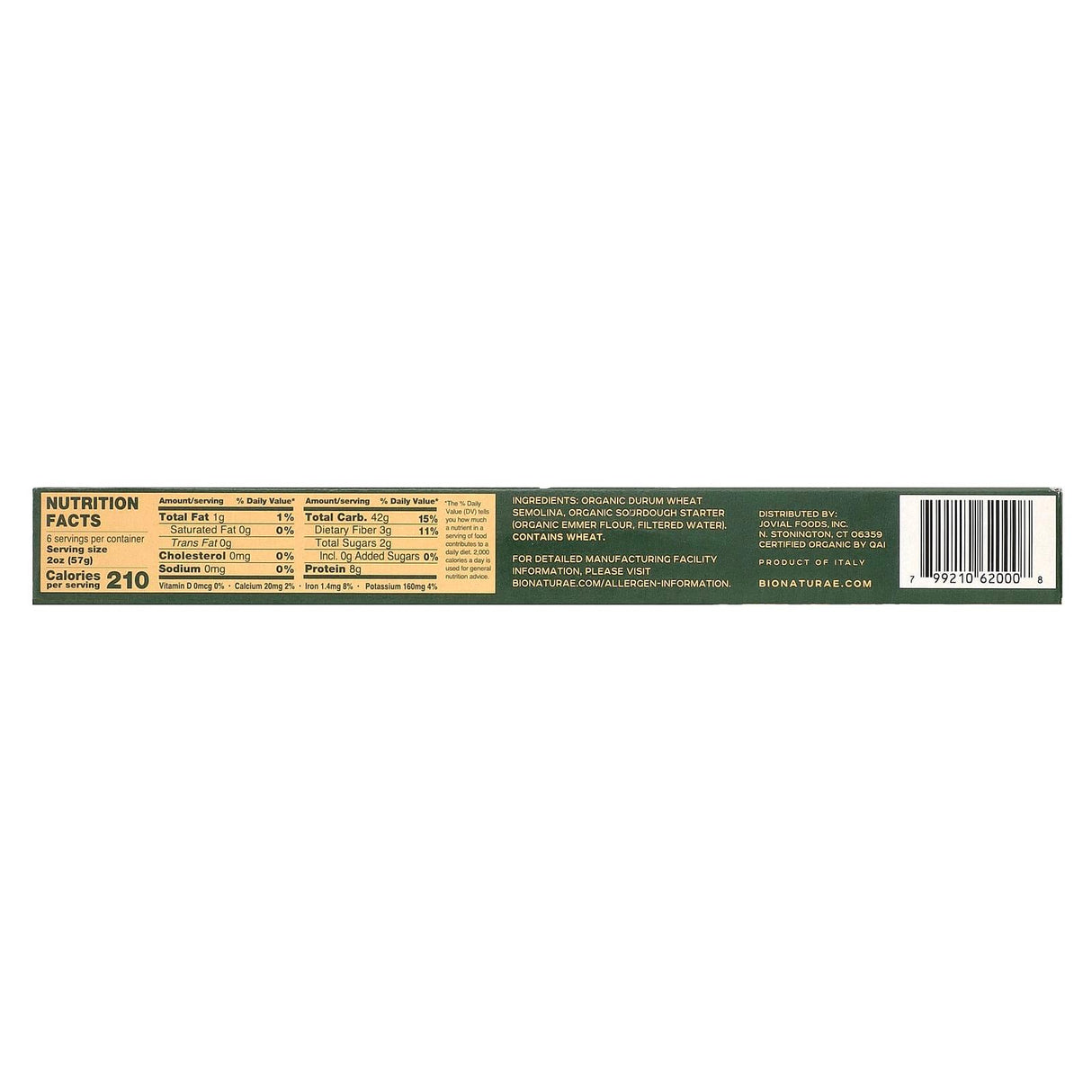 Bionaturae, Organic Spaghetti, Sourdough, 12 oz (340 g) - Supply Center USA