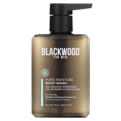 Blackwood For Men, Pure Moisture Body Wash, Menthol, Ginseng & Tsubaki Oil, 7 fl oz (200 ml) - Supply Center USA