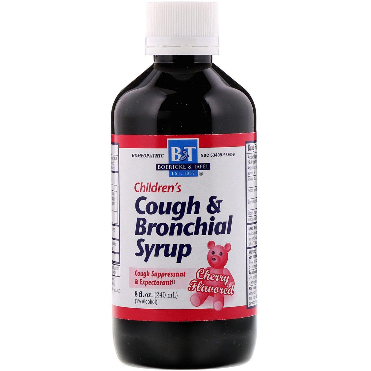 Boericke & Tafel, Premium, Children's Cough & Bronchial Syrup, Cherry Flavored, 8 fl oz (240 mg) - Supply Center USA