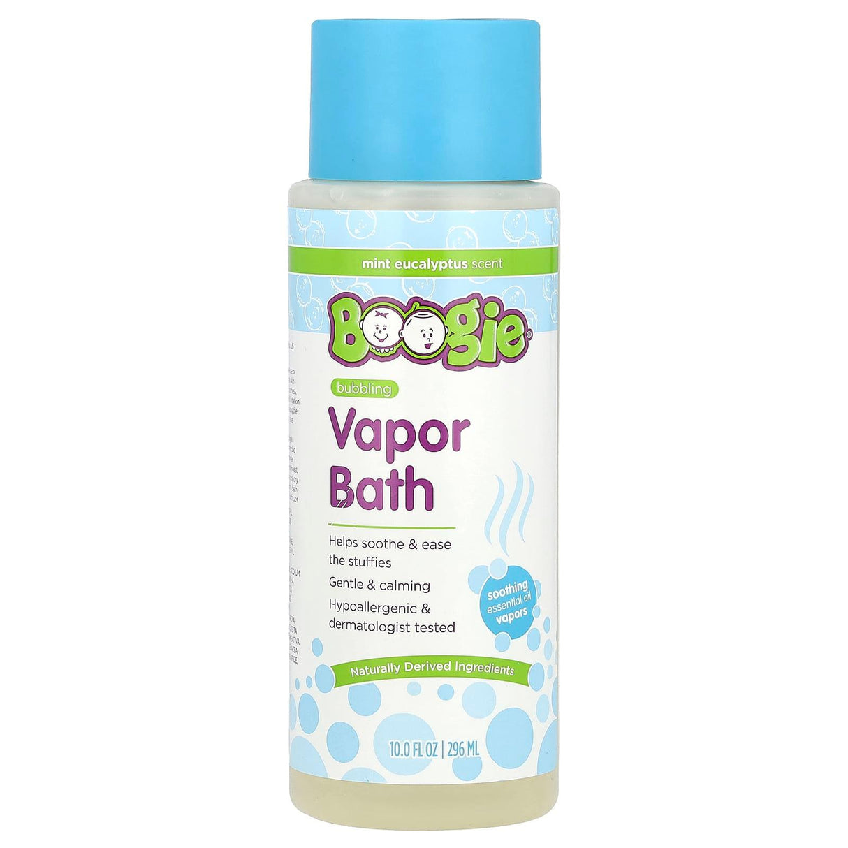 Boogie Wipes, Bubbling Vapor Bath, Mint Eucalyptus, 10 fl oz (296 ml) - Supply Center USA
