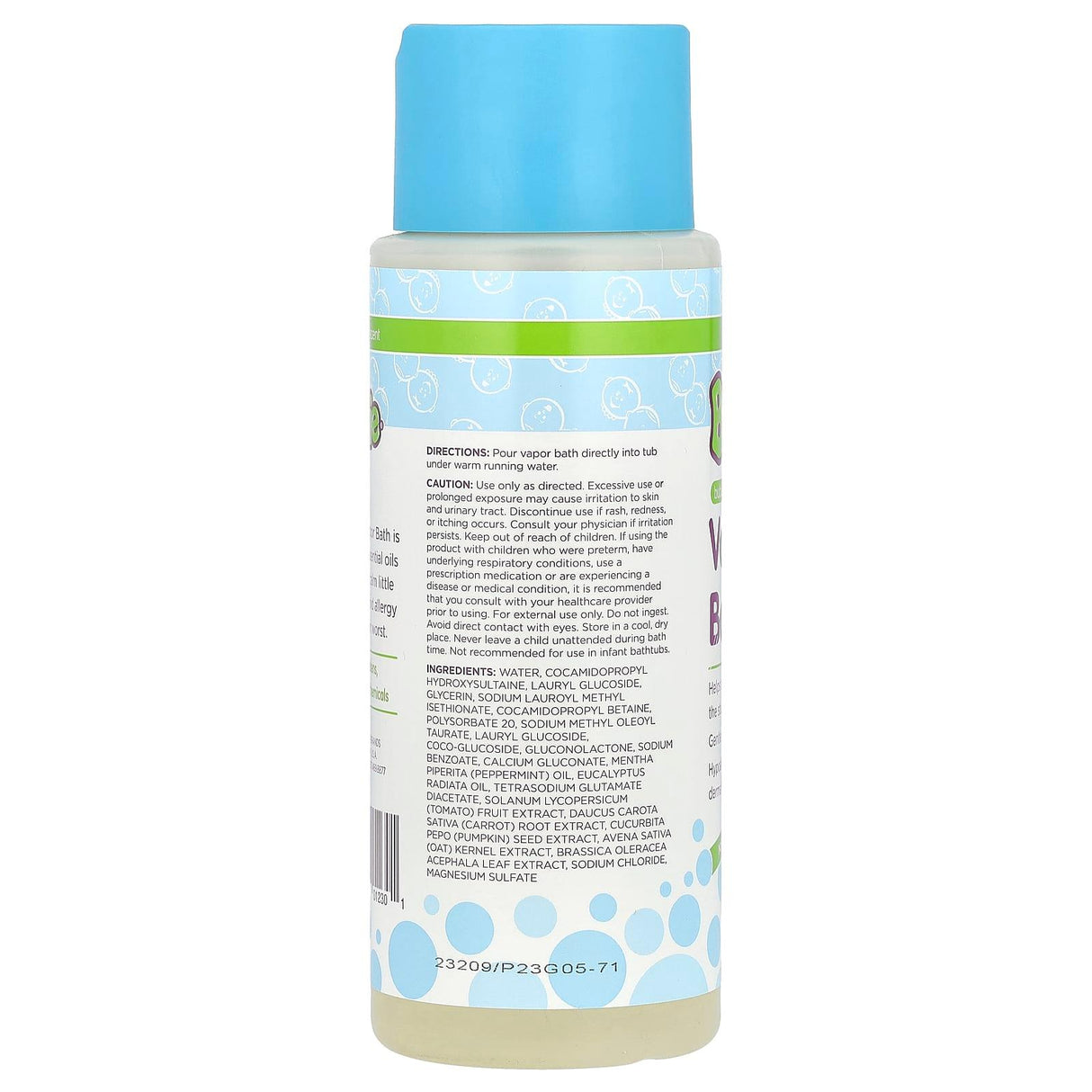 Boogie Wipes, Bubbling Vapor Bath, Mint Eucalyptus, 10 fl oz (296 ml) - Supply Center USA