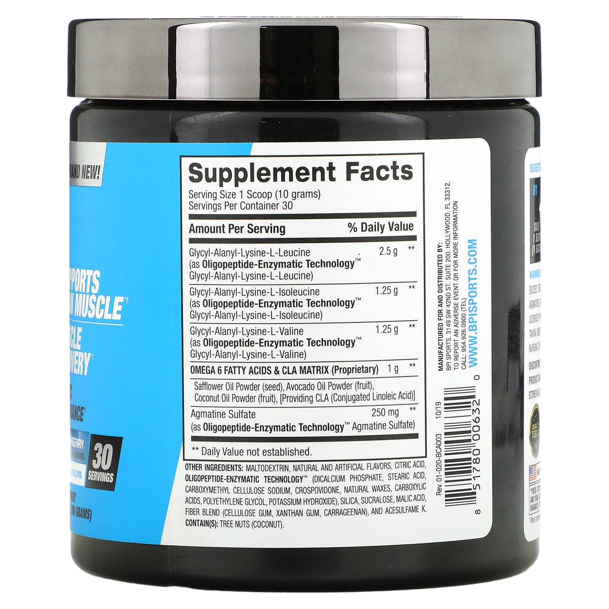 BPI Sports, Best BCAA, Blue Raspberry, 10.58 oz (300 g) - Supply Center USA
