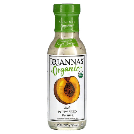 Briannas, Organic Rich Poppy Seed Dressing, 10 fl oz (296 ml) - Supply Center USA