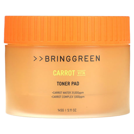 Bringgreen, Carrot Vita Toner Pad, 5.11 oz (145 g) - Supply Center USA