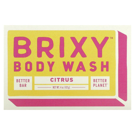 Brixy, Body Wash Bar, Citrus, 1 Bar, 4 oz (113 g) - Supply Center USA