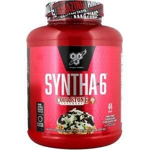 BSN, Syntha-6, Cold Stone Creamery, Mint Mint Chocolate Chocolate Chip, 4.56 lb (2.07 kg) - Supply Center USA