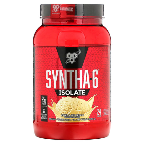 BSN, Syntha-6 Isolate, Protein Powder Drink Mix, Vanilla Ice Cream, 2.01 lbs (912 g) - Supply Center USA