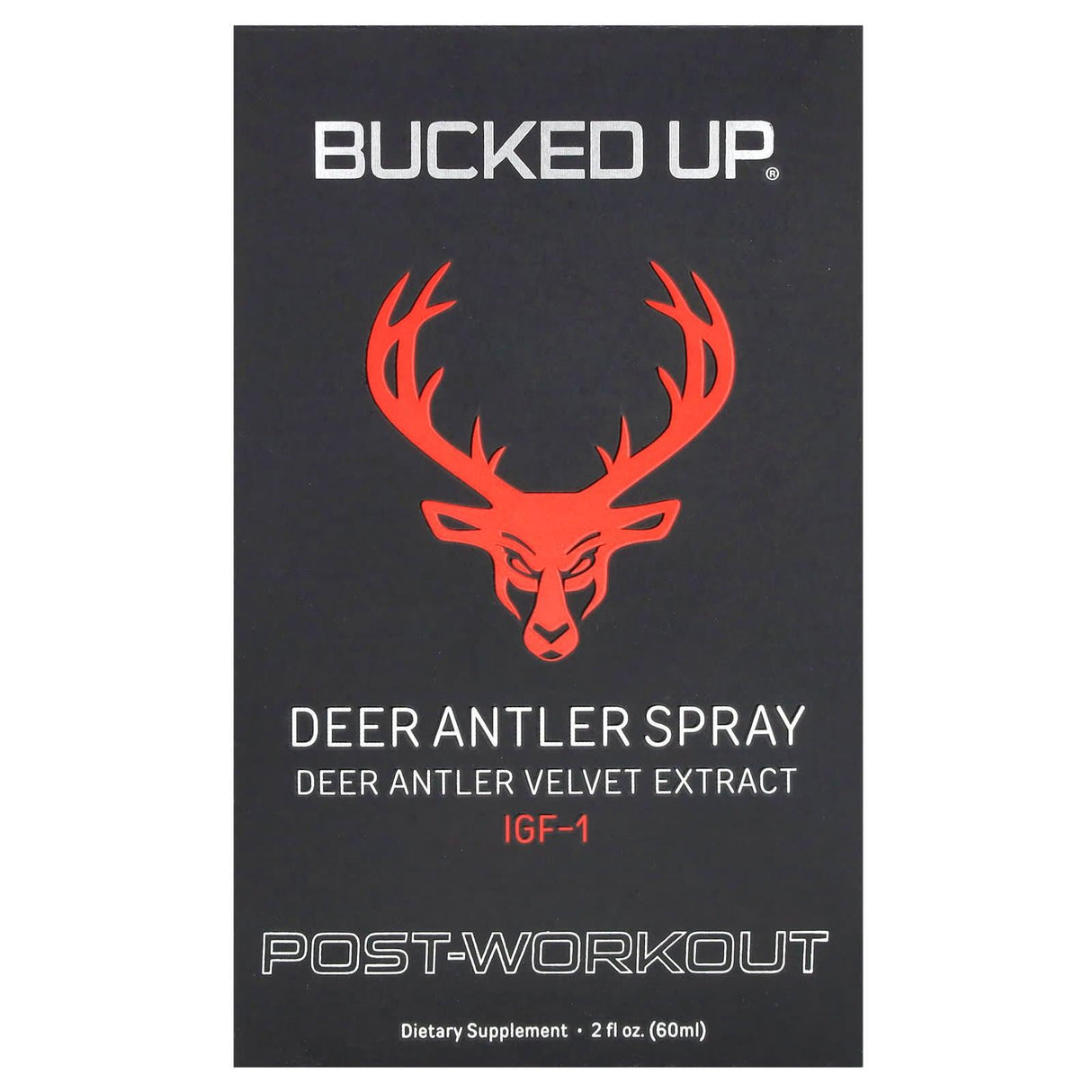 Bucked Up, Deer Antler Spray, Post Workout, 2 oz (60 ml) - Supply Center USA