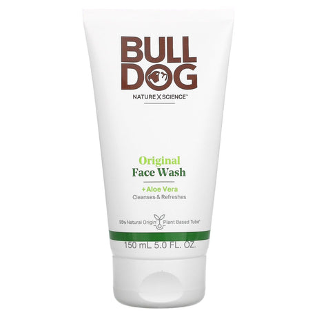 Bulldog Skincare For Men, Original Face Wash + Aloe Vera, 5 fl oz (150 ml) - Supply Center USA