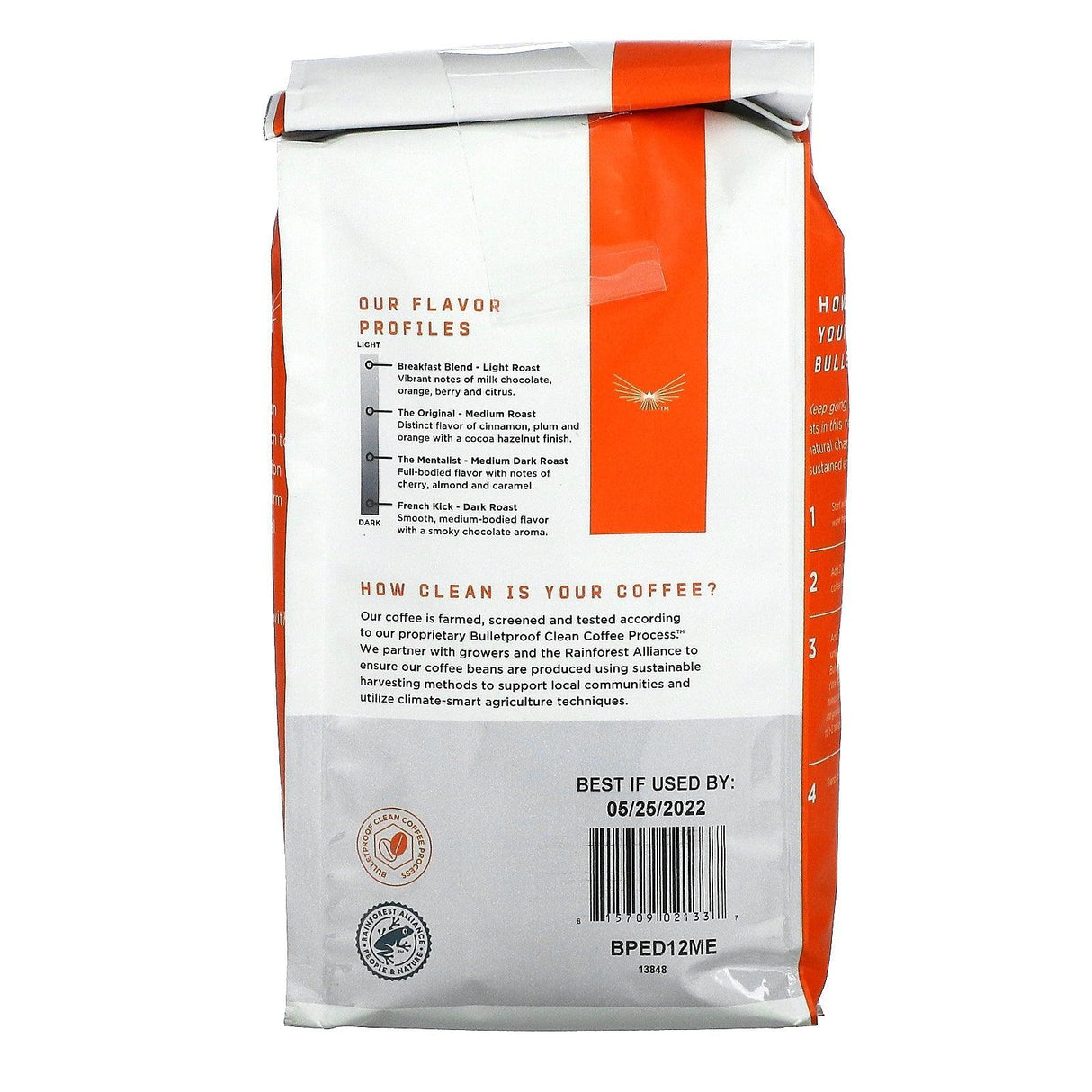 BulletProof, Coffee, The Original, Ground, Medium Roast, 12 oz (340 g) - Supply Center USA