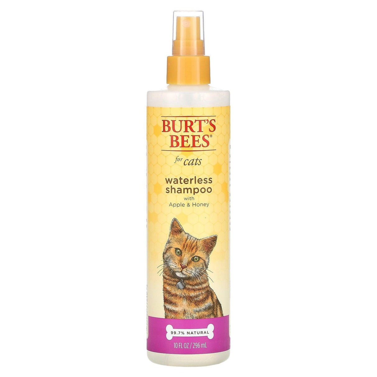 Burt's Bees, Waterless Shampoo for Cats with Apple & Honey, 10 fl oz (296 ml) - Supply Center USA