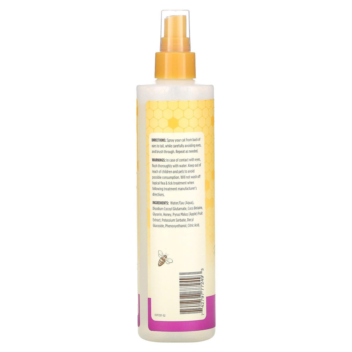 Burt's Bees, Waterless Shampoo for Cats with Apple & Honey, 10 fl oz (296 ml) - Supply Center USA