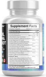 Sea Moss 3000Mg Black Seed Oil 2000Mg Ashwagandha 1000Mg Turmeric 1000Mg Bladderwrack 1000Mg Burdock & Vitamin C Vitamin D3 with Elderberry Manuka Dandelion Yellow Dock Iodine Chlorophyll ACV - 2Pack - Supply Center USA