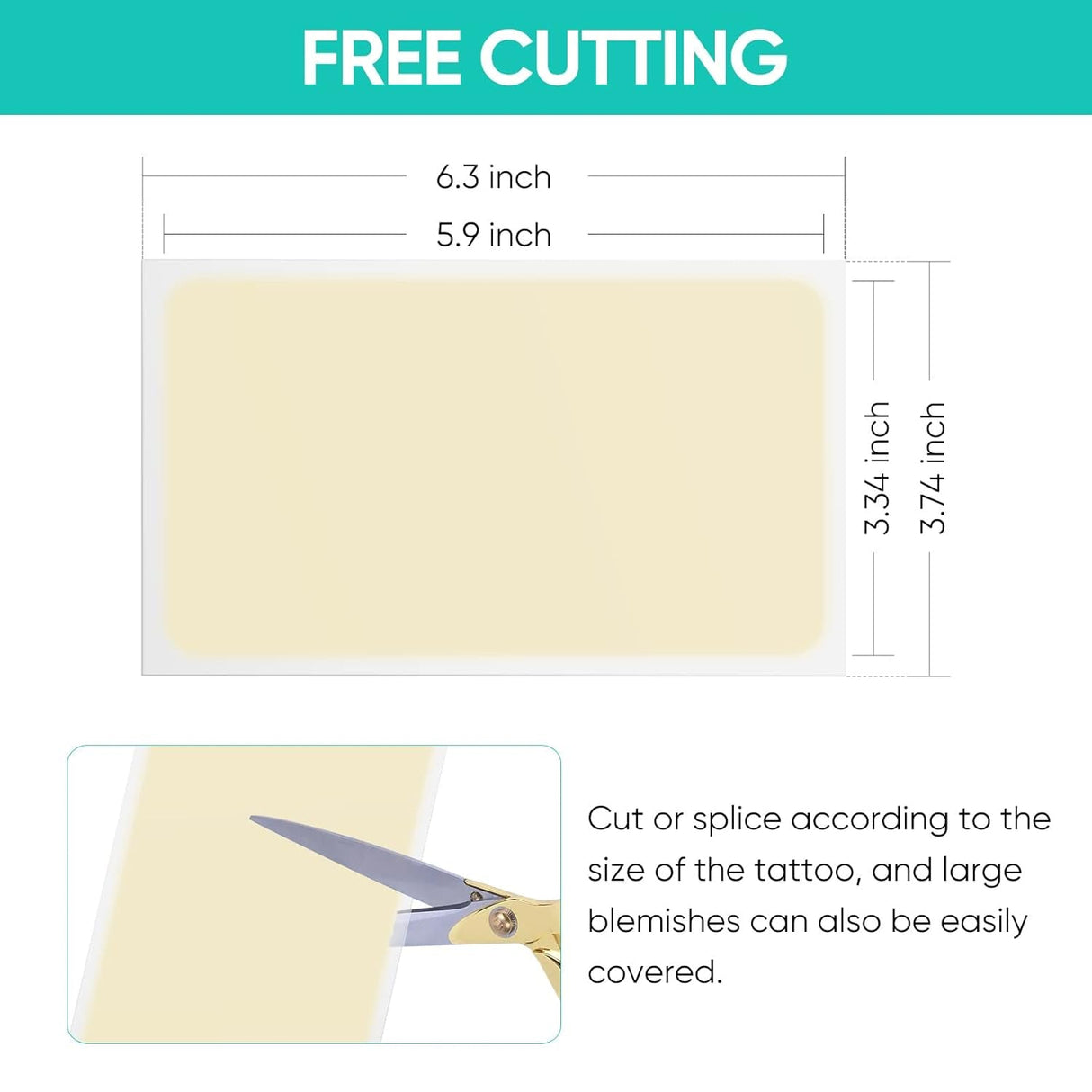 Tattoo-Cover-Up-Patch Sweatproof-And-Waterproof-Effective-Tattoo-Cover-Up-Tape Ultra-Thin-Invisible-Breathable-Patch-Concealer-Sticker-Suitable-For-Spot-And-Scar