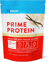 Equip Foods Prime Protein Powder | Clean, Grass Fed Beef Protein Isolate | Carnivore Protein Powder | Paleo, Keto Friendly | Gluten, Dairy Free | Helps Build & Repair Tissue | 30 Servings, Chocolate