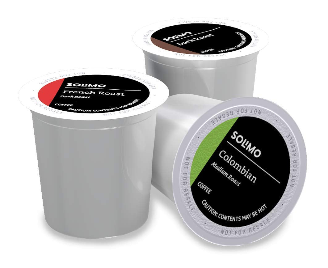 Amazon Brand - Solimo Dark Roast Coffee Pods, Compatible with Keurig 2.0 K-Cup Brewers 100 Count(Pack of 1)