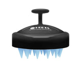 HEETA Shampoo Scalp Brush Massager Hair Growth, Scalp Scrubber with Soft Silicone Bristles for Hair Growth & Dandruff Removal, Hair Brush for Scalp Exfoliator, Black