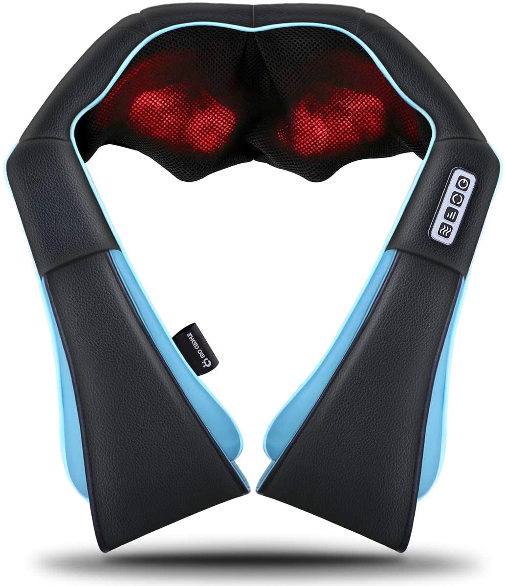 Mo Cuishle Shiatsu Back Shoulder and Neck Massager with Heat, Electric Deep Tissue 4D Kneading Massage, Best Gifts for Women Men Mom Dad, Fathers Day, Mothers Day, Christmas Gifts