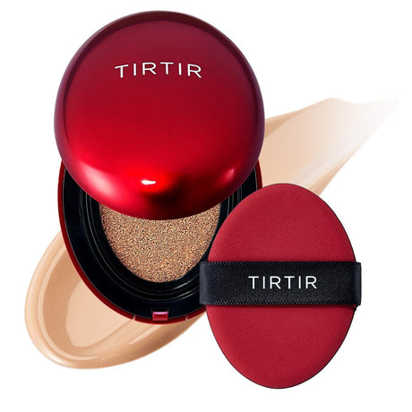 TIRTIR Mask Fit Red Cushion Foundation | Japan'S No.1 Choice for Glass Skin, Long-Lasting, Lightweight, Buildable Coverage, Semi-Matte, All Skin Types, Korean Cushion Foundation, (0.63 Oz.), 21N Ivory - Supply Center USA