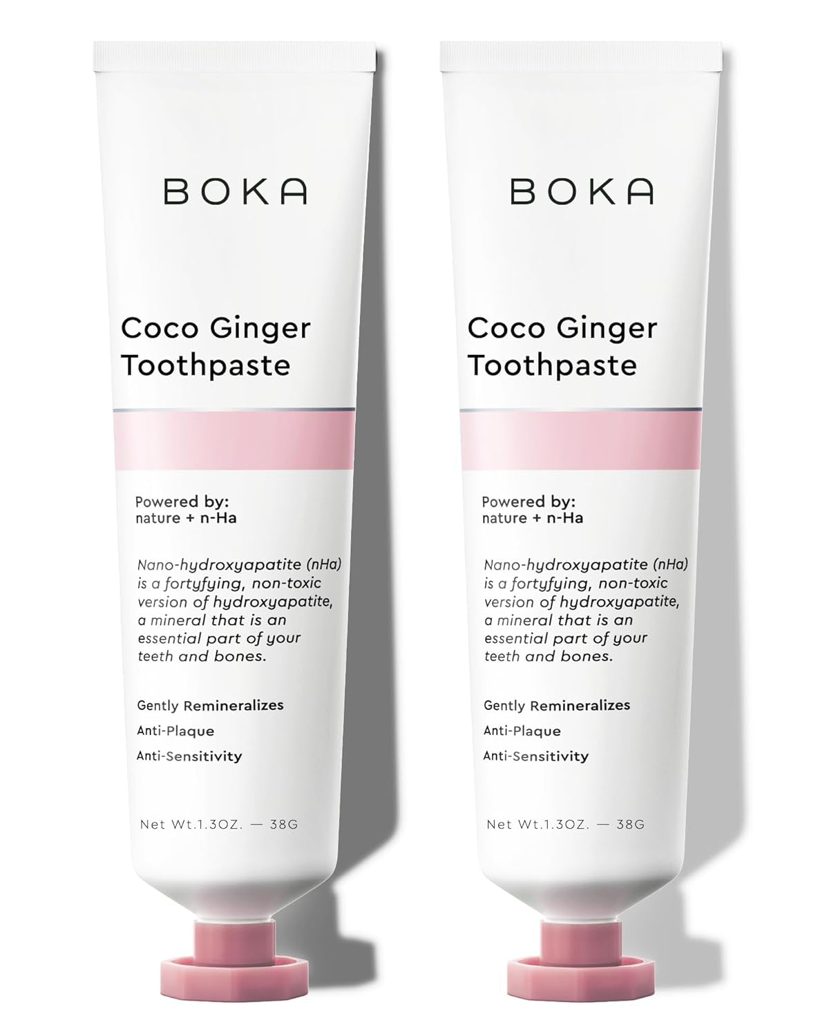 Boka Fluoride Free Toothpaste Nano Hydroxyapatite, Helps Remineralize, Appropriate for Sensitive Teeth, Whitening - for Adult, Kids Oral Care - Ela Mint Flavor, 4 Fl Oz 1Pk US Manufactured