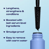 Alleyoop Tubing Mascara Black, Go the Distance - Long-Lasting & Smudge-Proof Mascara with Biotin Supports Lash Repair & Growth - Lengthens & Strengthens Lashes - Vegan & Cruelty-Free (Full, 8Ml)