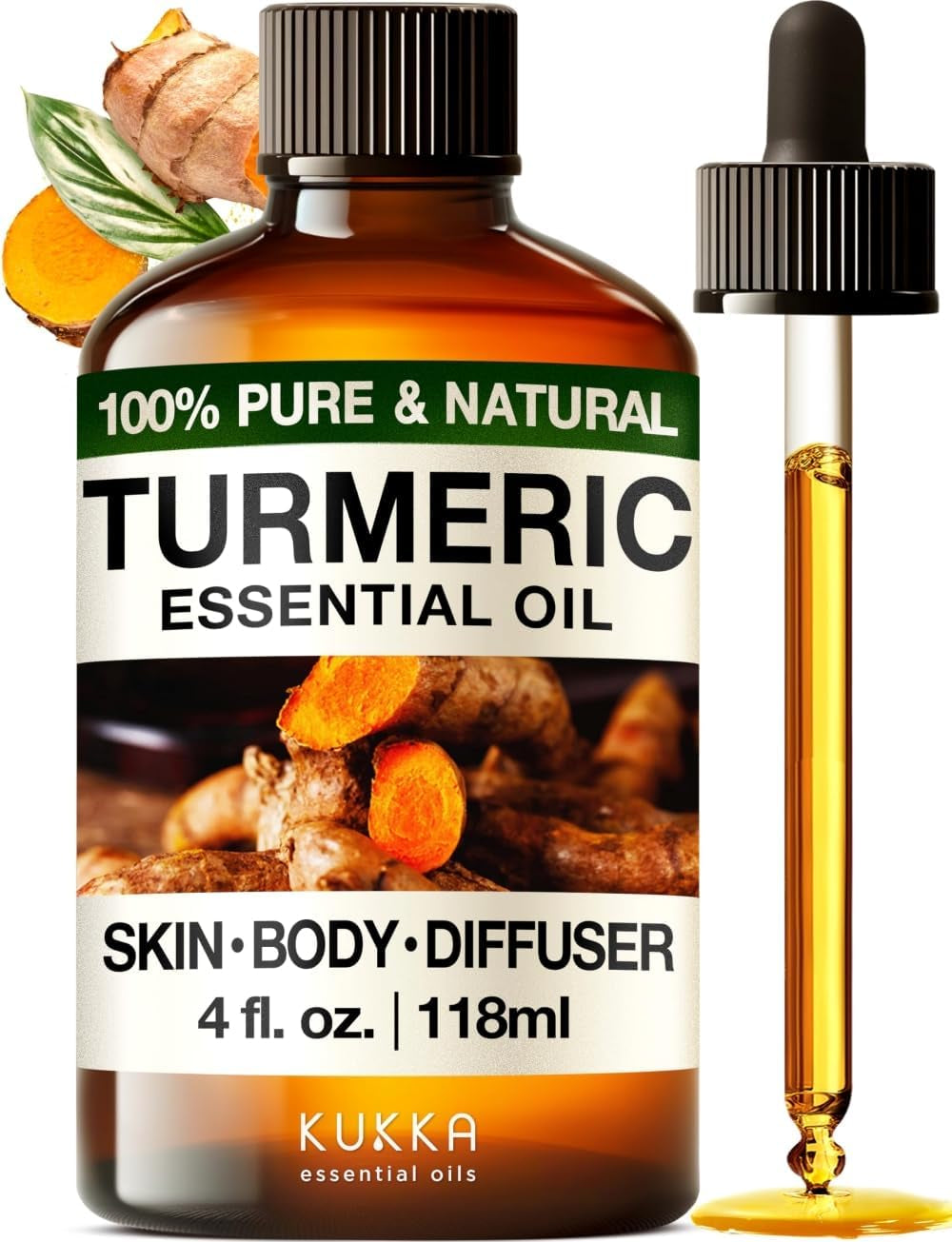 Kukka Tea Tree Oil for Skin, Healthy Hair & Toenails - Huge 4 Fl Oz - 100% Pure Natural Australian Tea Tree Essential Oil - Experience Therapeutic Melaleuca Oil for Scalp, Nails & Soap Making Scent