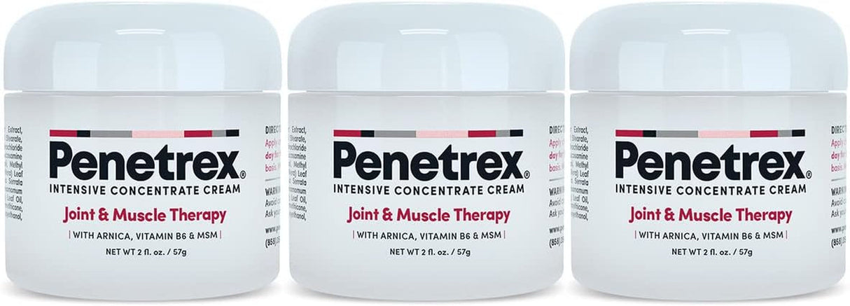 Penetrex Joint & Muscle Therapy – Soothing Comfort for Back, Neck, Hands, Feet – Premium Whole Body Rub with Arnica, Vitamin B6 MSM & Boswellia – Non-Greasy 2Oz Cream