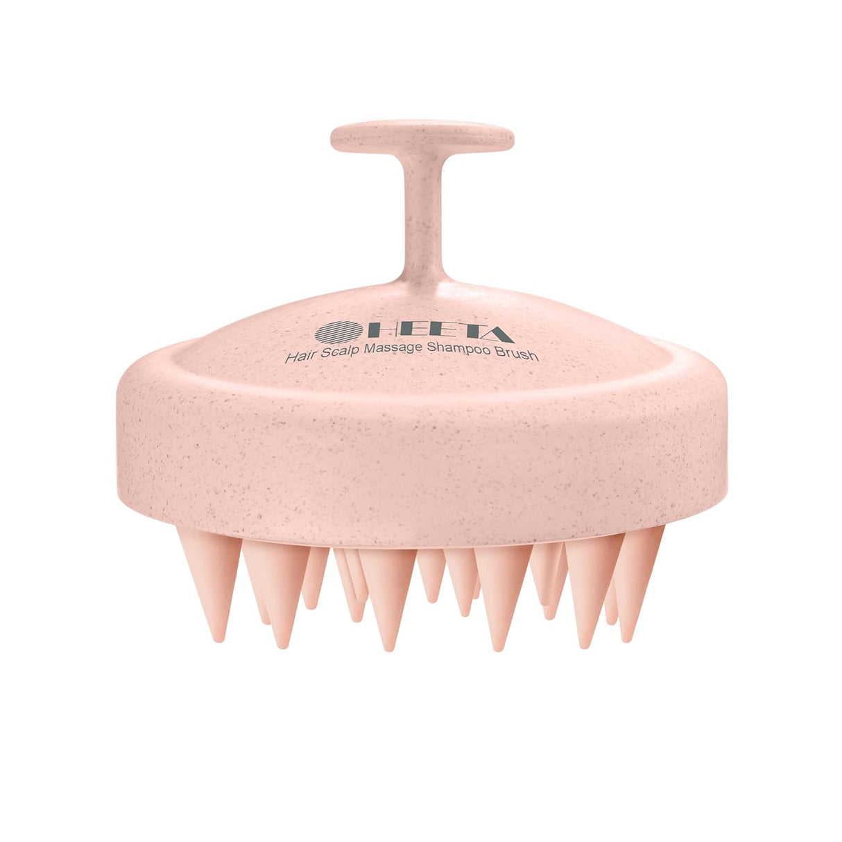 HEETA Shampoo Scalp Brush Massager Hair Growth, Scalp Scrubber with Soft Silicone Bristles for Hair Growth & Dandruff Removal, Hair Brush for Scalp Exfoliator, Black