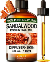 Kukka Tea Tree Oil for Skin, Healthy Hair & Toenails - Huge 4 Fl Oz - 100% Pure Natural Australian Tea Tree Essential Oil - Experience Therapeutic Melaleuca Oil for Scalp, Nails & Soap Making Scent
