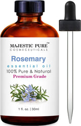 Majestic Pure Lavender Essential Oil with Glass Dropper | 100% Pure and Natural Lavender Oil | Premium Grade Essential Oils for Diffusers, Skin, Aromatherapy, Massage | 4 Fl Oz