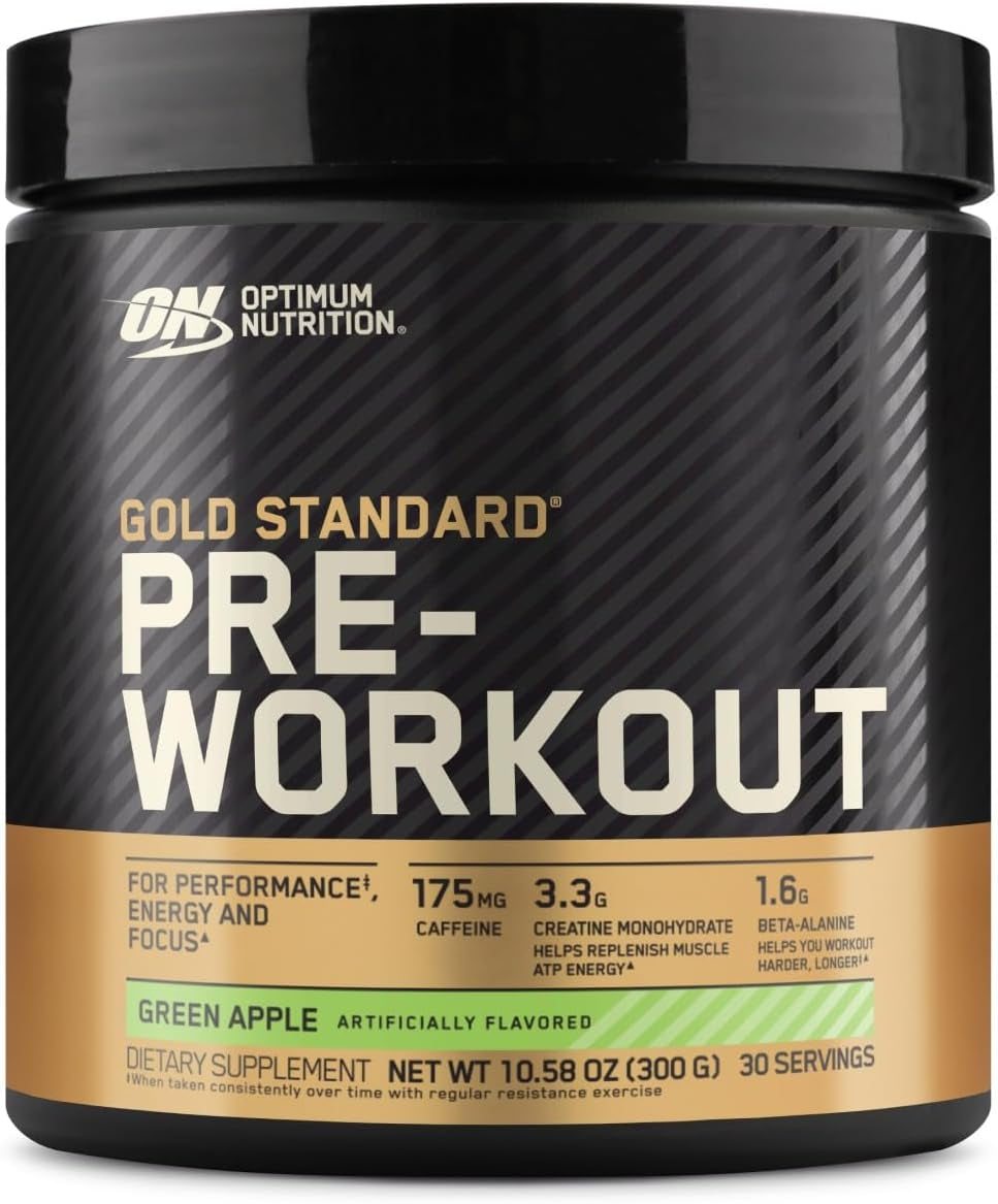 Optimum Nutrition Gold Standard Pre-Workout, Vitamin D for Immune Support, with Creatine, Beta-Alanine, and Caffeine for Energy, Keto Friendly, Blueberry Lemonade, 30 Servings (Packaging May Vary)
