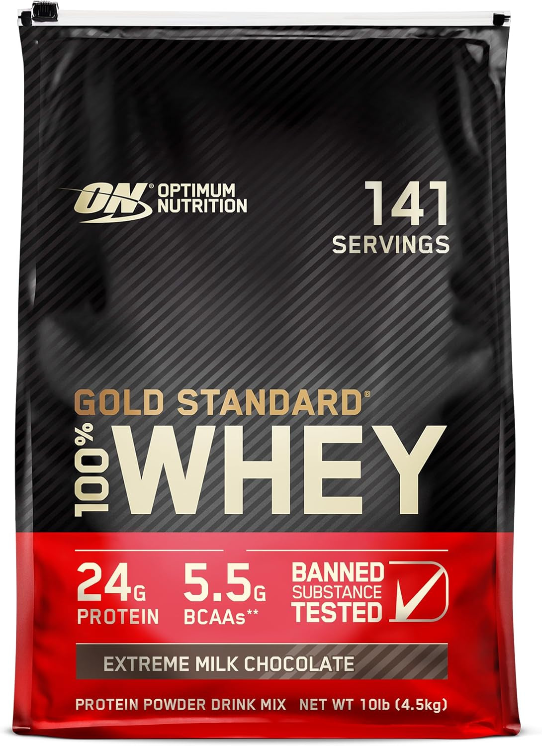 Optimum Nutrition Gold Standard 100% Whey Protein Powder, Double Rich Chocolate, 2 Pound (Packaging May Vary)