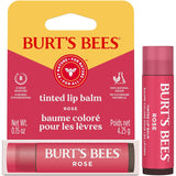 Burt’S Bees Tinted Lip Balm Rose; 8 Hour Moisture; Provides a Hint of Color; Nourishing Shea Butter; 100% Natural Origin; 1 Tube; 0.15 Oz. (Package May Vary)