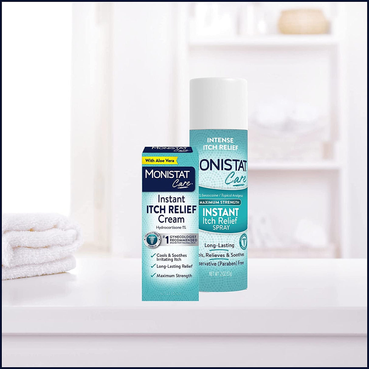 Monistat Instant Itch Relief Spray for Women, Maximum Strength Feminine Itch Care, 2 Oz