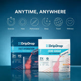 Dripdrop Hydration Juicy Variety Pack Electrolyte Drink Mix Single-Serve Powder Packets- Grape, Fruit Punch, Strawberry Lemonade, Cherry - 32 Servings