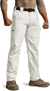 CQR Men'S Tactical Pants, Water Resistant Ripstop Cargo Pants, Lightweight EDC Work Hiking Pants, Outdoor Apparel