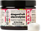 Santa Cruz Paleo Electrolytes Powder with Magnesium Glycinate, Dragonfruit, Hydration Drink Mix Made with Himalayan Pink Salt, Real Sea Salt, Gluten Free, Keto, Sugar Free, Paleo, 30 Servings, 1 Jar