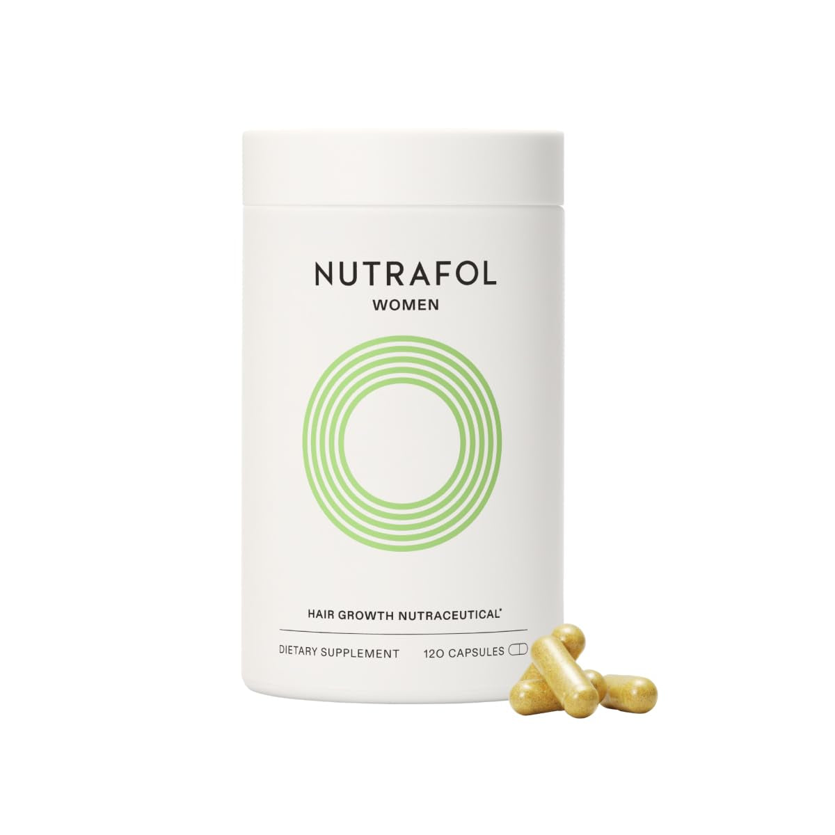Nutrafol Women'S Hair Growth Supplements, Ages 18-44, Clinically Proven for Visibly Thicker and Stronger Hair, Dermatologist Recommended - 1 Month Supply