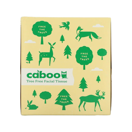 Caboo, Tree Free Facial Tissue, 60 3-Ply Facial Tissues - Supply Center USA