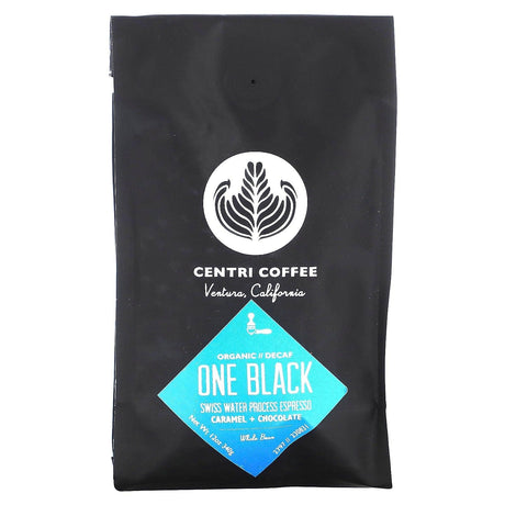 Cafe Altura, Centri Coffee, Organic One Black, Caramel + Chocolate, Whole Bean, Decaf, 12 oz (340 g) - Supply Center USA