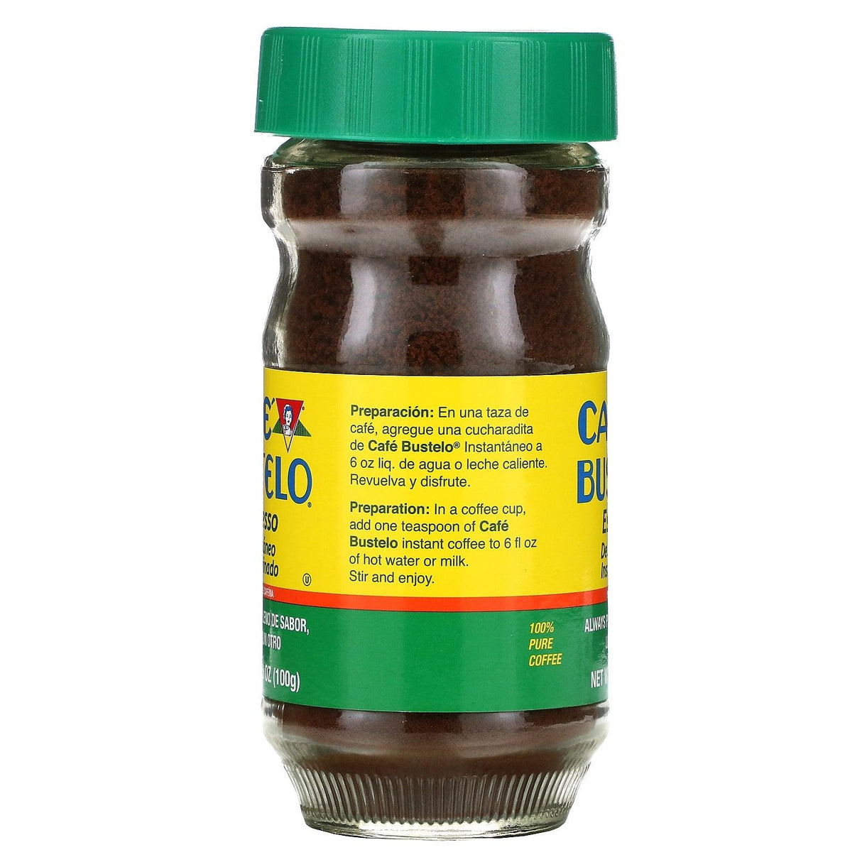 Café Bustelo, Espresso, Decaffeinated Instant Coffee, 3.5 oz (100 g) - Supply Center USA