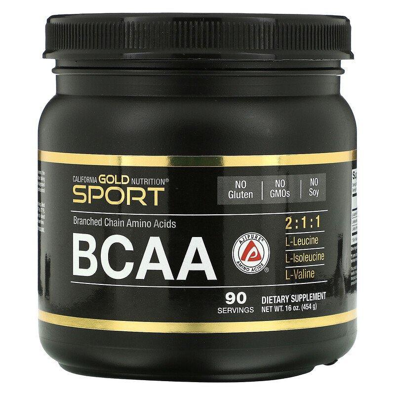 California Gold Nutrition, BCAA Powder, AjiPure®, Branched Chain Amino Acids, 16 oz (454 g) - Supply Center USA