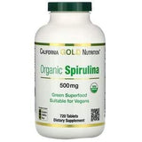 California Gold Nutrition, Organic Spirulina, USDA Organic, 500 mg, 720 Tablets - Supply Center USA