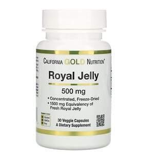 California Gold Nutrition, Royal Jelly, Concentrated & Freeze Dried, 500 mg, 30 Veggie Caps - Supply Center USA